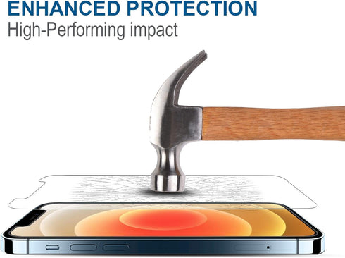 Arae Screen Protector for iPhone 12 / iPhone 12 Pro, HD Tempered Glass Anti Scratch Work with Most Case, 6.1 inch, 3 Pack......