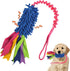 Dog Tug Toy,Dog Toys for Aggressive Chewers Dog Rope Toy with Strong Squeak - Easy to GRAP Large Dog Chew Toy Ideal for Training for Puppy, Middle...