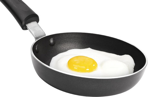 Goodcook Everyday Nonstick Aluminum 4.6" Round Mini Frying Pan, Black...