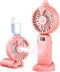 Handheld Fan Portable Misting Fan, Rechargeable Personal Mister Fan with 5 Speeds 3000mAh Battery Operated Fan with Mist, LED Display, 90° Foldabl...