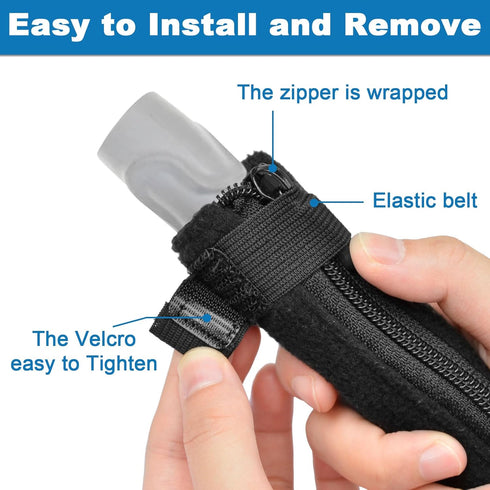 CPAP Hose Cover 6ft Fit Full-Length Zippered CPAP Tube Cover, Soft Cpap Tube Sleeve Wrap - Cats Proof CPAP Hose Protector...