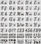 40 Pieces Letter Painting Stencils Reusable Cursive Letter Number Stencils Calligraphy Alphabet Stencil Template Kit Letter Stencils for Painting ...