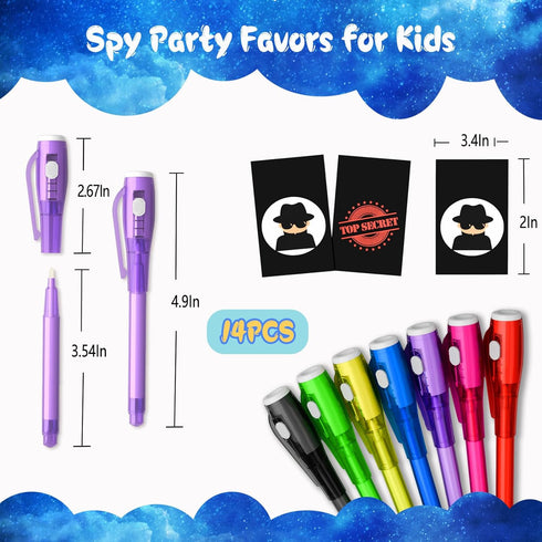 Invisible Ink Pen Spy Game for Kids, Party Favors Toys for Girls Boys, Magic Markers for Boys Girls Fun Outdoor Toys, Birthday Christmas Gift for ...