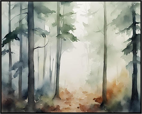 Posterizer 1 pcs- mountains and trees beautiful landscape nature 8-Landscape & Nature Art-Floral Botanical Art- Decor for Home & Office- unframed ...