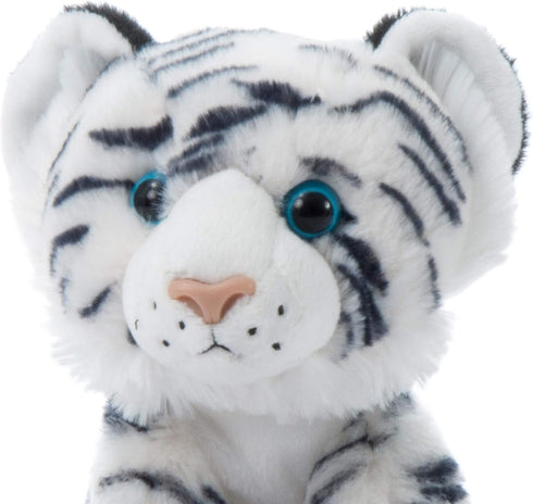 The Petting Zoo Tiger Stuffed Animal, Gifts for Kids, Wild Onez Zoo Animals, White Tiger Plush Toy 8 inches...