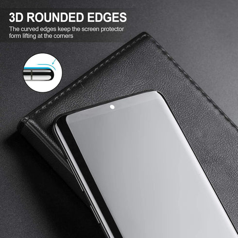 2+2 Pack for OnePlus 12R Screen Protector, 2 Pack Tempered Glass Protector with 2 Pack Camera Lens Protector for OnePlus 12R 5G, Case Friendly, 9H...