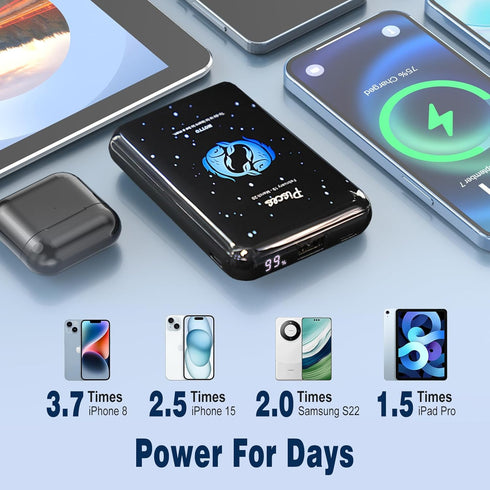 Mini Power Bank 10000mAh,Small Portable Charger USB C in/Output 22.5W Fast Charging,Best Gift for Various Festivals - Constellation Battery Pack f...