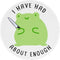 Funny Frog Round Mouse Pad Cute Small Mousepad for Laptop Wireless Mouse Office Computer Mouse Pads for Desk Non-Slip Rubber Base Mouse Pad, 7.9×7...