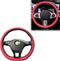 1 PC D Shape Steering Wheel Cover, All Seasons Universal Silicone Car Steering Wheel Protector, Stylish Non-Slip Fit for 15 Inch Flat Bottom Steer...