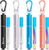 Kynup Reusable Straws, 4Pack Collapsible Portable Metal Straw Reusable Foldable Stainless Steel Drinking Travel Telescopic Straw with Case, Clean ...