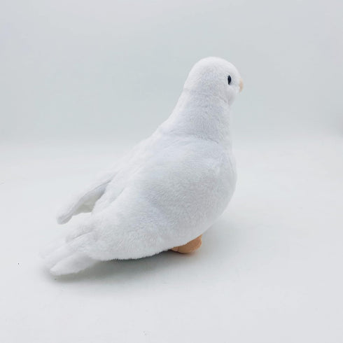 Simulation White Pigeon Stuffed Animal Toy - 8 inch Rock Pigeon Toys, Cute Pigeon as Gift (White)...
