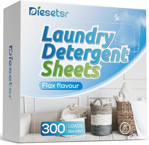 Laundry Detergent Sheets 300 Loads Laundry Sheets Detergent,Travel Laundry Detergent Sheet,Laundry Sheets ECO-friendly Plastic-Free,Clothes Washin...