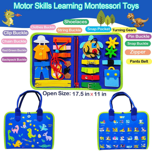 Toddler Busy Board Toys for Ages 2-4, Montessori Toys for 1 2 3 Year Old Boy and Girl, One Year Old Boy Birthday Gift, Educational Learning Busy B...