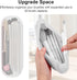 Travel Makeup Brush Holder,Silicon Portable Cosmetic Face Brushes Holder with Built-in Brush Cleaner,Upgrade Travel Essentials Makeup Brush Case,M...