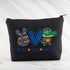 Gators Lover Gift Peace Love Gators Makeup Bag Florida Football Fan Gift Gators Girl Gift College Sport Merch (Gators Black)...