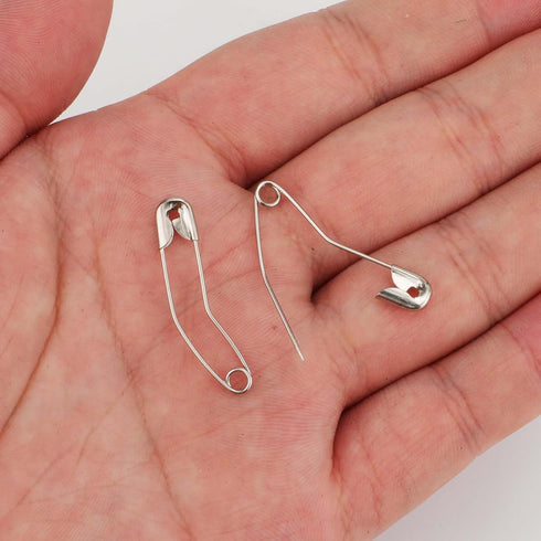 100pcs Curved Safety Pins, 1.26 Inch Sewing Safety Pins Curved Basting Pins Quilting Pins Curved Bent Safety Pins Accessories for Crafting Quiltin...