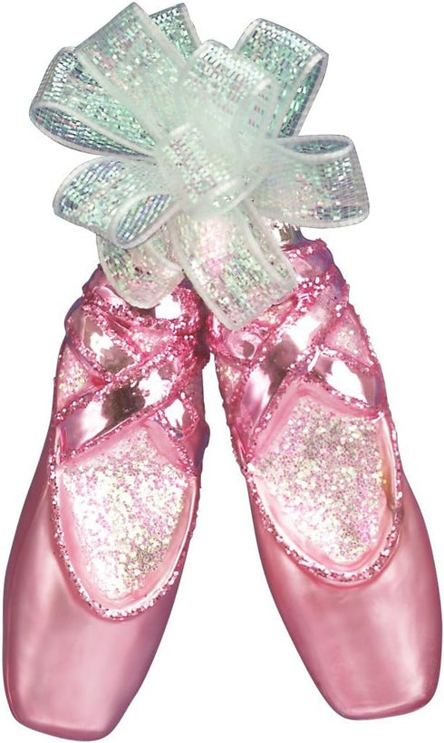 Old World Christmas 2020 Christmas Ornament Pair of Ballet Shoes Glass Blown Ornament for Christmas Tree...