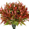 Artificial Flowers 8PCS Fake Red Spray Morning Glory Plants Shrubs Greenery Bouquet for Your Home Kitchen Table Centerpieces Arrangements Indoor O...
