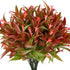 Artificial Flowers 8PCS Fake Red Spray Morning Glory Plants Shrubs Greenery Bouquet for Your Home Kitchen Table Centerpieces Arrangements Indoor O...