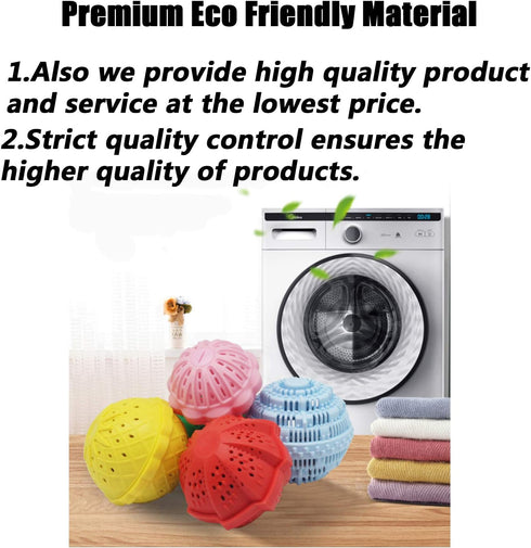 2Pcs Premium Washing Ball, Super Soft Shell Doesn't Hurt Clothes, Advanced ceramic balls, Eco-Friendly Laundry Balls,2000 Washing Cycle Laundry Ba...