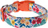 Dog Collars with Floral Flower Patterns - Soft Adjustable Fancy Floral Dog Collars for Small Medium Large Dogs - Cute Design for Boys Girls Male F...