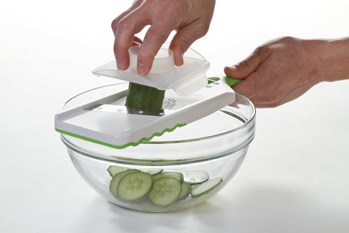 PrepSolutions Adjust-A-Slice Mandoline Slicer, Green – Adjustable Thickness, Perfect for Vegetables, Fruits, and More...