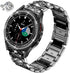 Bands Compatible with Samsung Galaxy Watch 4 Classic (46mm), 20mm Luxury Rhinestone Diamond Metal Steel Bracelet with Watch Face Bezel Ring Case C...