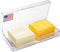 Cheese Keeper | Storage Container for Fridge | Food Storage Box with Lid and Tray | Sliced Cheese Holder and Organizer for Refrigerator | Made in ...