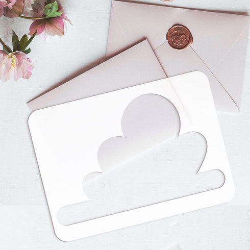 FINGERINSPIRE 3PCS Large Cloud Paint Stencil 2 Size Wall Stencils for Kids Bedroom Decoration Reusable Clouds Stencil Plastic Hollow Out Art Craft...