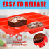 2 Pack Silicone Mini Loaf Pan, 12 Cavity Mini Bread Pan Nonstick Silicone Baking Molds for Brownie, Cornbread, Cheesecake & Cupcake...