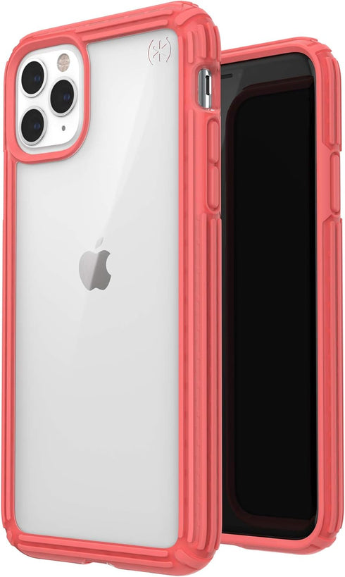 Speck Products Presidio V-Grip iPhone 11 PRO Max Case, Clear/Parrot Pink...