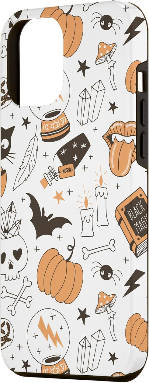 iPhone 12 Pro Max Vintage Witchy Magical Spiritual Crystals For Halloween 2023 Case...