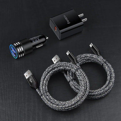 Android Charger USB C Type C Charger Fast Charging for Samsung Galaxy S24 Ultra Plus S23FE S22 A15 A25 A05S A54 A34 A14 A13 A53 A03S, Quick Charge...