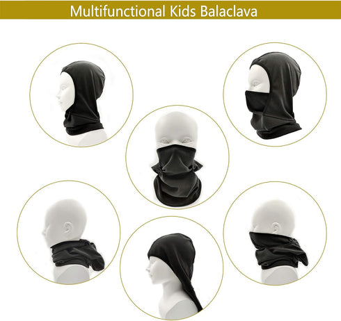 Kids Balaclava Ski Mask Windproof Fleece Neck Warmer Gaiter Winter Face Warmer for Cold Weather Boys Girls...