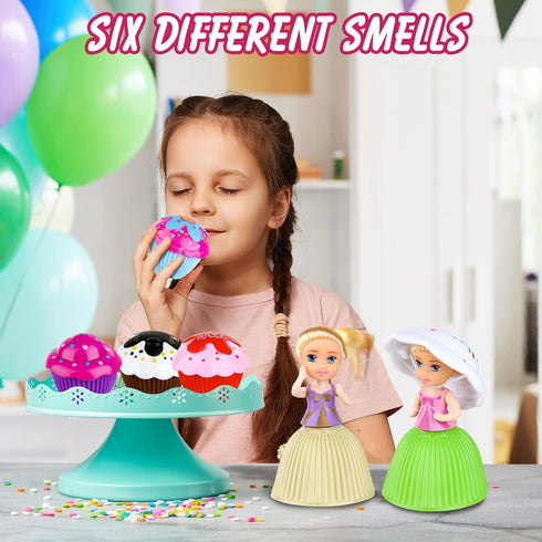 Beautiful Cake Doll Toy Surprise Cupcake Princess Doll Toys for Children Kid Transformed Scented Girls Funny Game Gift (6PCS)…...