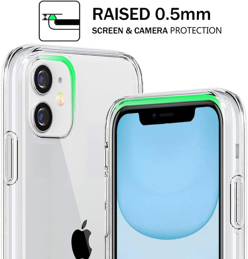 Compatible for iPhone 11 Case, Clear Crystal TPU Phone Cases Compatible with iPhone 11 6.1 Inch...