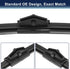 X AUTOHAUX 400mm 16" Rear Window Windshield Wiper Blade for Audi A4 Avant 2007-2016 for Audi Q3 2011-2016...