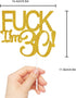 Funny Happy 30 Birthday Cake Topper - Gold Glitter Men 30th Birthday Cake Topper - 30th Cake Topper for Women Birthday Party Decoration...