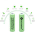 AA 600mAh 1.2V NiMH Rechargeable Batteries for Solar Light,Solar Lamp,Garden Lights Green(12 PCS)...