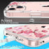 GiiKa for iPhone 13 Case with Screen Protector, Clear Full Body Protective Floral Girls Women Shockproof Hard Case with TPU Bumper Cover Phone Cas...