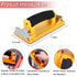 Hand Sander, Sandpaper Holder with Sponge Handle, 7 x 3.5 inch Manual Hand Sanding Block for Drywall Wood Metal Furniture Polishing, 1 Pack...