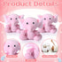 8 Pcs Plush Mini Elephant Stuffed Animal Toys 4 Inches Cute Soft Forest Elephant Toys for Baby Shower Birthday Party Christian Charity Donation Su...