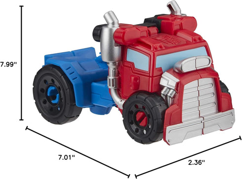 Transformers Playskool Heroes Rescue Bots Academy Optimus Prime Converting Toy, 4.5-Inch Action Figure, Toys for Kids Ages 3 and Up...