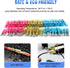 Nilight - 50027R 250 PCS Heat Shrink Spade Connectors Quick Disconnect Wire Connectors Electrical Spade Terminals Heat Shrink Fully Insulated Male...