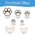 Dog Paw Print Stickers Glow in The Dark Wall Decals Pup Dog Room Decor Stickers Vinyl Dog Paw Bone Wall Decals Removable Animal Footprint Decal fo...