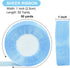 TONIFUL 1 Inch-50yds Light Blue Sheer Chiffon Ribbons, Organza Ribbon for Wedding,Christmas,Valentine's Décor,Gift Wrapping, Bows Making, Floral B...