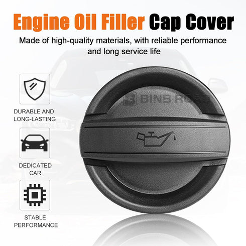 Engine Oil Filler Cap Cover 11128655331 Compatible with BMW 1 3 5 7 Series X1 X3 X5 X6 Z4 N20 N54 N55 E46 E60 E63 E65 E84 E88 E90 E92 F01 F10 F25...