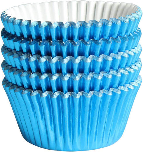 Blue-Foil Cupcake-Liners Paper-Baking-Cupcake,for different Parties, Weddings,Standard Sized(pack of 100? …...