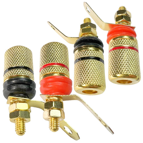CESS Amplifier Terminal Connector Binding Post Banana Plug Jack Socket (4 Pack)...
