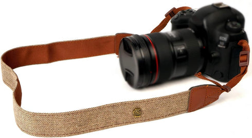 WANBY Camera Strap Khaki Canvas Neck Shoulder Strap with Quick Release Buckles for DSLR SLR...